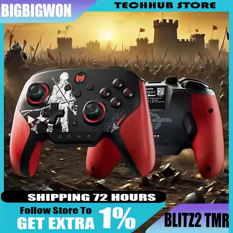 BIGBIGWON Blitz2 TMR Wireless Bluetooth Star Flash Gamepad Somatosensory Controllers 2000HZ For NS P