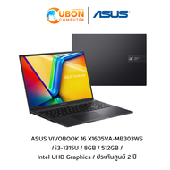 ASUS VIVOBOOK 16 X1605VA-MB303WS NOTEBOOK (โน๊ตบุ๊ค) Intel Core i3-1315U / 8GB / 512GB / WIN11+of ประกันศูนย์ 2 ปี