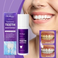 Purple Corrector Teeth Whitening Toothpaste Removal Tooth Stains Cleaning Oral Hygiene Bleaching Den