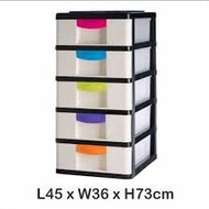 Century 5 Tier Plastic Drawer / Plastic Cabinet / Storage Cabinet 8650