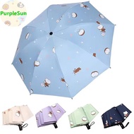 PurpleSun 8 Fold Automatic Umbrella Rain Proof UV Protection Sun Umbrella Dual Use Protection Thicke