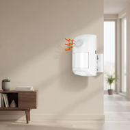 Tuya-supported WiFi PIR Motion Sensor, Smart Home Security System, 110DB Sound Alarm, Remote Monitor