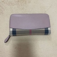 [used] Burberry Wallet 粉色長銀包