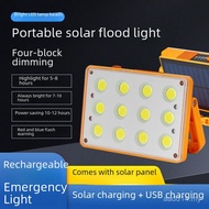 Lampu pengecasan tenaga solar LED lampu kecemasan lampu banjir jenis mudah dibawa mudah alih lampu p