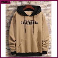 PREMIUM HOODIE S-5XL || CALIFORNIA MEN'S HOODIE SWEATER & 2-COLOR COMBINATIONWanita JUMBO SIZES 2XL 