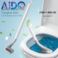Silicon WC BRUSH CLOSET TOILET CLEANER Flexible SILICONE WC BrushWC Silicon Golf Brush