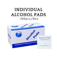 CK} 100 PCS 75% Ethyl Alcohol Pads Anti-Bacterial Skin Cleanser Sterilization Pengelap Alkohol Swab 