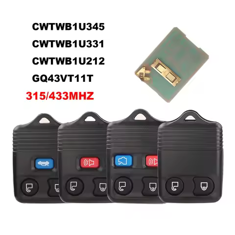 jingyuqin 315/433 Mhz Remote For Ford Escape F 150 Explorer 2001-2007 CWTWB1U345 CWTWB1U331 CWTWB1U2