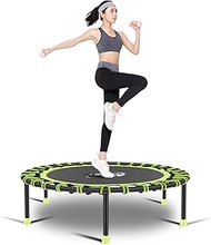 NEWAN Fitness Trampoline Half Folding 38‘’-40'' ，Bungee Rebounder Exercise Trampoline for Adults，Quiet Mini Trampoline for Indoor Outdoor Garden Workout --Max 550lbs