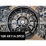 NEW SPORT RIM 16 INCH RM1280 4PC 4X114.3 IRIZ PERSONA WAJA LIVINA  (KENA BELI 2KALI 1PAY 2PC 1BOX PO