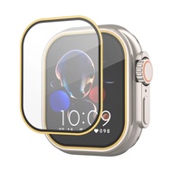 กระจกเทมเปอร์สำหรับนาฬิกา Apple อัลตร้า Ultra2 49มม. 45มม. 44มม. 41มม. 40มม. ฟิล์มกันรอยรุ่น9 8 7 Se 6 5 4อุปกรณ์สายนาฬิกา Apple Watch อัจฉริยะ