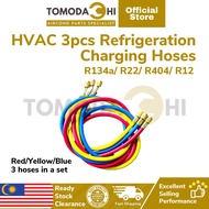 (READY STOCK) Refrigerant Charging Hose Set, R134a/ R22/ R410.