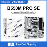 ASRock B550M PRO SE Desktop M-ATX White Motherboard B550 AMD Socket AM4 Memory DDR4 128GB PCIe4.0 M.