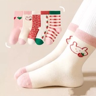 5 Pairs girls Socks Spring Autumn Summer Socks Princess Socks 0-9Years Kids Socks