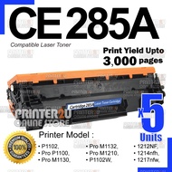 5x PREMIUM CE285A H*85A Compatible to H* 85A Laserjet Pro P1100 P1102 P1102W M1132 M1212 M1212NF M12