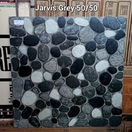 Keramik lantai untuk Teras/Garasi 50x50cm Mulia Jarvis Grey - Kw.1