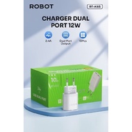 (PCS) ROBOT RT-K6S ROBOT RT-K6 2.4A Charger Adapter Head Cover Original Retail