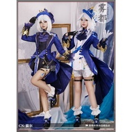 Genshin Impact cos black Furina cosplay and white Furina Cosplay Full set of clothing
