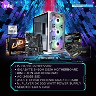 [INTEL] LOW-MID RANGE GAMING PC (Pentium Gold G6400 / i3-10100 / i5-10400F / GT1030 / GTX 1650) TOPMACRO