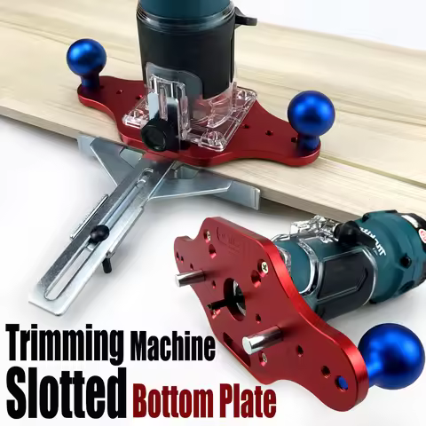 Wood Router Base Woodworking Trimming Machine Slotted Bottom Plate Bakelite Milling Mounting Plate S