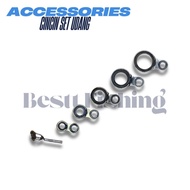 Complete 6-piece Shrimp Rod Fishing Ring Set