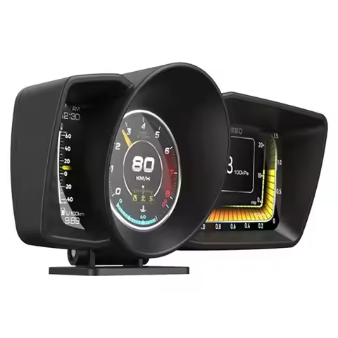 AP-7 HUD Head-Up Display OBD GPS Dual System Driving Computer LCD Computer Speedometer Universal Rep
