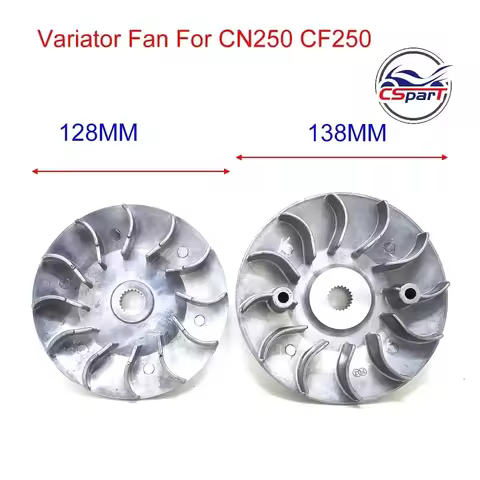128MM 138MM 21T CVT Variator Fan CN250 CF250 250CC 172MM V3 V5 Baja Baotian Kazuma Kinroad Dune Taot