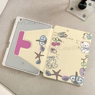 田720 Rotate田 Case Tab Samsung Galaxy Tab Casing tablet Tab S9 S10 fe Acrylic Flip S8 S8+ Tab A7 Lite