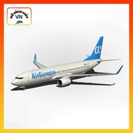 Boeing 737-800 Air Europa Assembly Paper Model - MohinhgiayVN