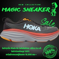 [ไม่ถูกใจคืนเงิน] รองเท้าวิ่ง Hoka Bondi 8 Anthracite - Castlerock "36-45" รองเท้ากีฬาชาย รองเท้าแฟช