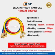 Selang Freon Manifold R12 R22 R134A R410A R407 R502 Refrigeration Charging Hose