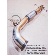Max Racing Proton X50/X50 FL 1.5 Geely Coolray 1.5L Stainless Steel 3 Inch Mandrel Bent Turbo Downpi