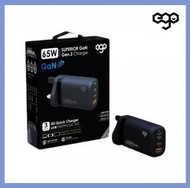 ego - EGO A2018 65W Superior GaN 3USB 超極細體積充電器 PD3.0/ PPS/QC4+/QC3.0/VOOC/SCP/AFC 超極細體積 電腦高速充電 叉電器