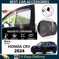 Honda CRV 2024-2025 Strong Magnetic Sunshade [6 pcs]