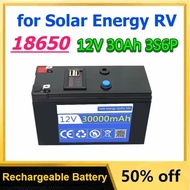 12V 30Ah 3S6P 18650 Rechargeable Lithium Battery Pack for Solar Energy RV Power Supply Stroller Batt