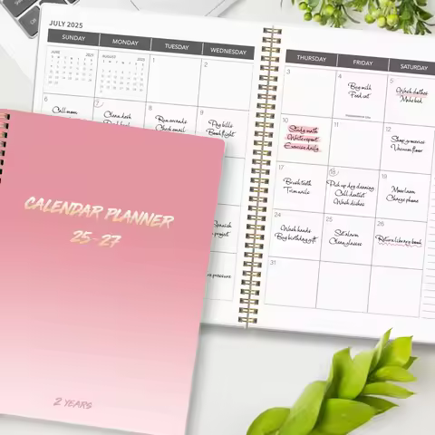 Monthly Planner 2025-2027, 2025 Calendar 36 Months, January 2025 - December 2027, 8.5" x 11", 3 Year