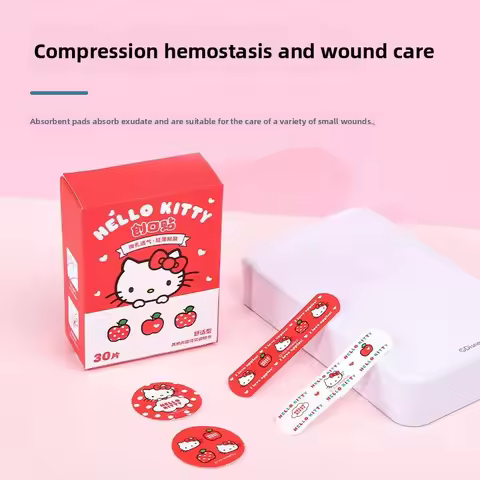Sanrio Hello Kitty Band-Aid Cartoon Cute and Exquisite High-Value Waterproof Breathable Hemostasis A