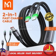Mcdodo CA-670 / CA-674 100W / 60W USB-C  2 in 1 Fast Charging Cable Type-C to Type-C / L cable 1.5M