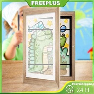 Kids Artwork Picture Frame Easy Change Artwork Picture Frame Front Opening Wooden Frames 5.9x4.3 Inn