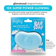 Brighty Glow Bar & Bright Bar Soap 85g with Dermawhite Brightening Body Soap Niacinamide Glutathione