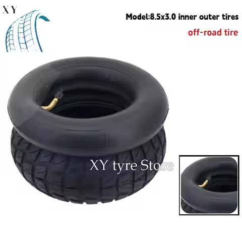 8.5x3.0 Off-Road Tires for Kugoo Kirin G2 Pro Electric Scooter 8 1/2x2 (50-134) Upgrade, Widened Out
