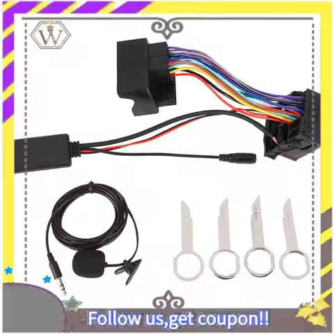 ABXV-Car Audio Bluetooth Cable Adapter For Ford Fiesta Focus Mondeo Kuga Sony 6000CD Radio Musik Str