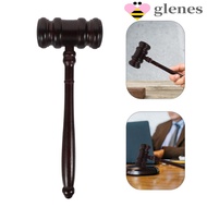 GLENES Judge Hammer, Wood Gavel Durable Base Costume Sound Block, High Quality Clear Loud Attorney D