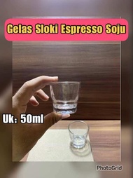 Gelas Sloki Espresso Shot Gelas Kaca Loki Shor Eceran