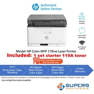 HP Color Laser MFP 178nw All-In-One Laser Printer (E-Wallet TnG RM100)
