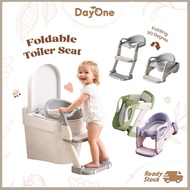 Day One 🍃【Foldable Toilet Ladder Seat 🪜 】Kids Potty Training Chair Safe & Adjustable for Toddlers