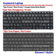 Asus X43 X44H X45A X45C X45U P31 K42 A42 A43 K42 N82 P43 UL30 FRAME AND NON FRAME Keyboard