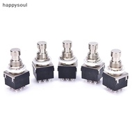 MY 5 pcs 3PDT 9-Pin Guitar Effects Stomp Switch Pedal Box Foot Metal True Bypass NEW