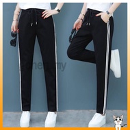 Plus Size S-3XL Jogging Pants for Women Long High Waist Korean Style Black Sport Casual Hiking Squar