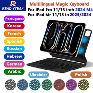 READ YYEAH Magic Keyboard For iPad Air 11 13 Inch M2 Case iPad Air 11 13 2025 M3 Smart Cover For